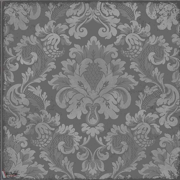 Stravinsky behang-Cole & Son-Metallic silver on metallic graphic-Rol-Selected Wallpapers-Interiors