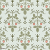 Strawberry behang-Cole & Son-Duck Egg-Rol-Selected Wallpapers-Interiors