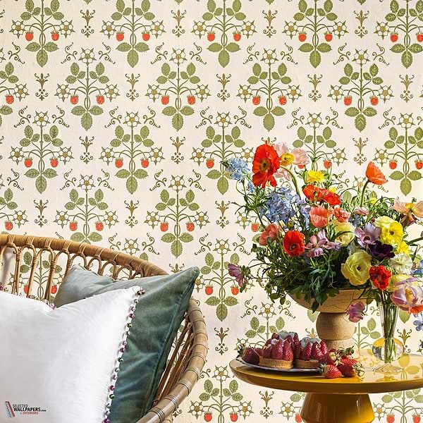 Strawberry behang-Cole & Son-Selected Wallpapers-Interiors