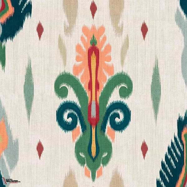Sumba behang-Coordonne-Green-Non Woven-Rol-Selected Wallpapers-Interiors