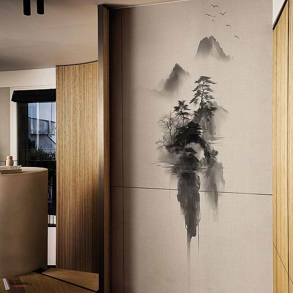 Sumie #1 #2 #3 behang-behang-LondonArt-Selected Wallpapers &amp; Interiors