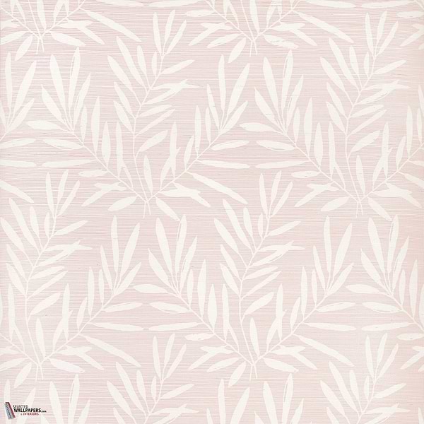 Summer leaves behang-Thibaut-Blush-Rol-Selected Wallpapers-Interiors