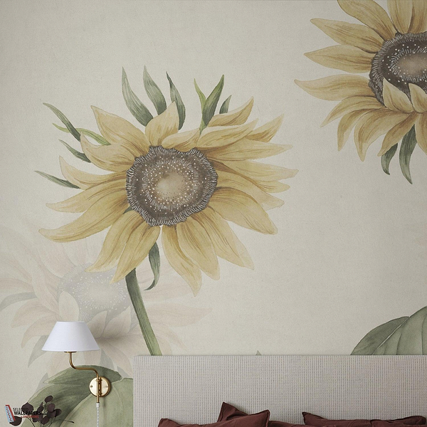 Sunflowers behang-Sandberg-Selected Wallpapers-Interiors