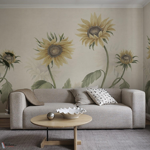 Sunflowers behang-Sandberg-Selected Wallpapers-Interiors