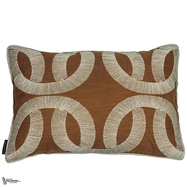 Sur Un Fil kussen-Casamance-Orange Terreux-40 x 60 cm-Selected Wallpapers-Interiors