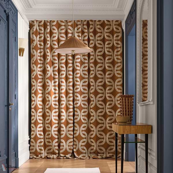 Sur Un Fil fabric-Casamance-Selected Wallpapers-Interiors