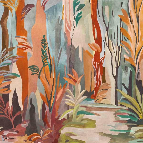 Taiga wallpaper-Masureel-Auburn-Paneel-260 cm-Selected Wallpapers-Interiors