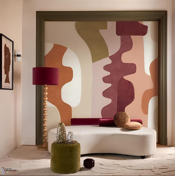 Tannea behang-Casamance-Selected Wallpapers-Interiors