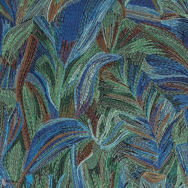 Taormina behang-Casamance-Multico Bleu-Meter (M1)-Selected Wallpapers-Interiors