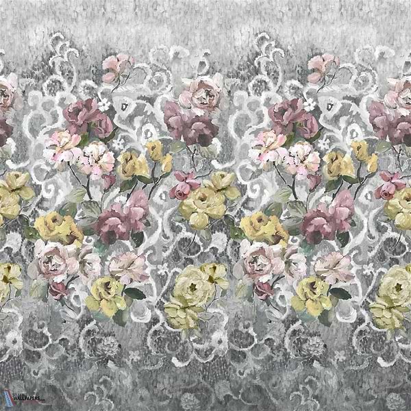 Tapestry Flower-wallpaper-Designers Guild-Platinum-Set-PDG1153/04-Selected Wallpapers