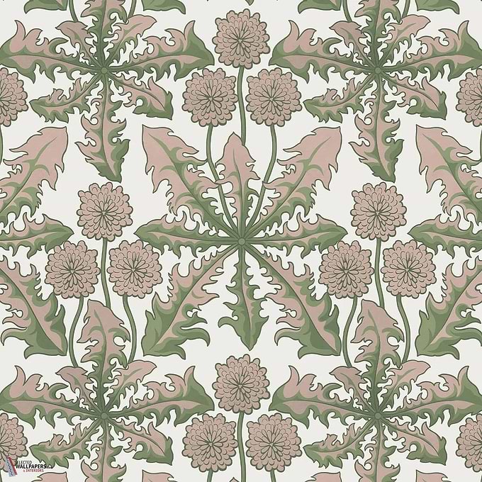 Taraxa stof-House of Hackney-Verde-Meter (M1)-Selected Wallpapers-Interiors
