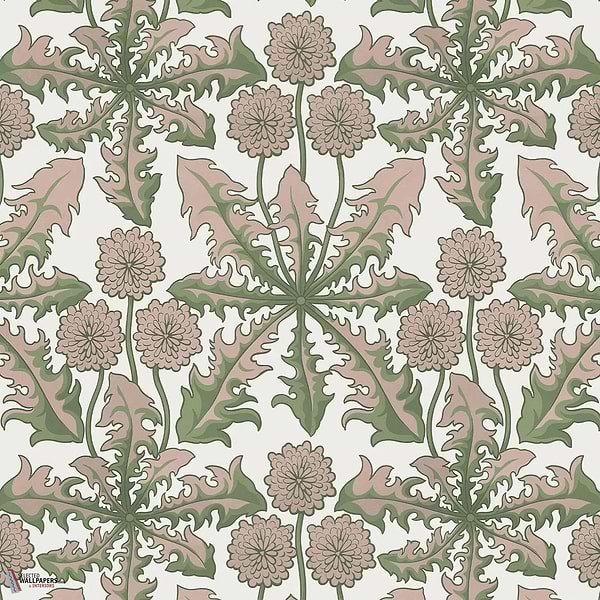 Taraxa stof-House of Hackney-Verde-Meter (M1)-Selected Wallpapers-Interiors