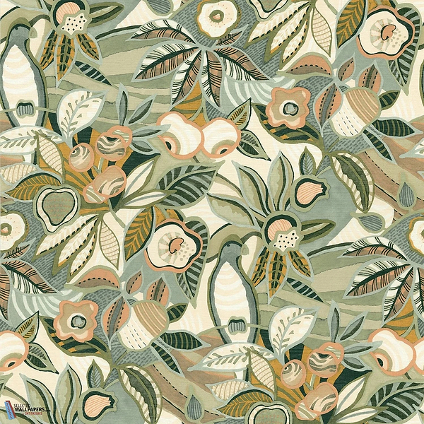 Tehuana-Casamance-wallpaper-behang-Tapete-wallpaper-Celadon/Amande-Rol-Selected Wallpapers