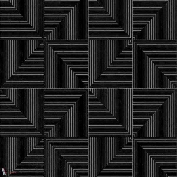 Tetragonal wallpaper-Coordonne-Slate-Non Woven-Selected-Wallpapers-Interiors