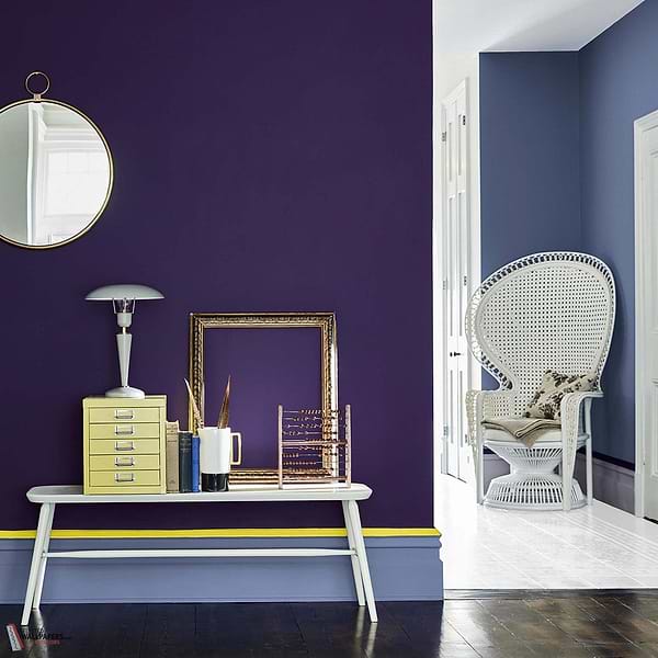Thai Sapphire verf Little Greene 116-Selected-Wallpapers-Interiors