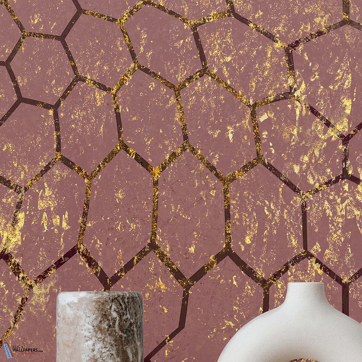 The Aubergine and Gold behang-behang-Daisy James-Selected Wallpapers &amp; Interiors