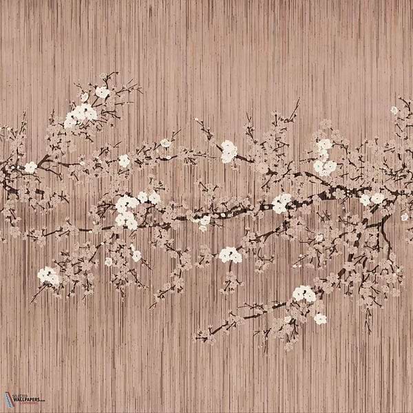 The Bliss behang-Daisy James-Orange-Vinyl-M2-Selected Wallpapers-Interiors