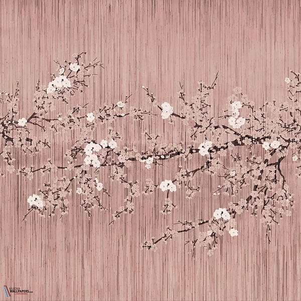 The Bliss behang-Daisy James-Red-Vinyl-M2-Selected Wallpapers-Interiors