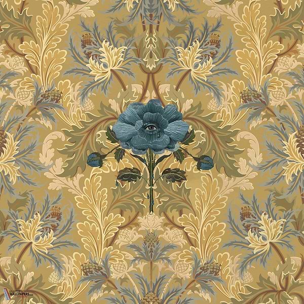 The Blue Rose Weeping behang-House of Hackney-wallpaper-tapete-Aurelian-200 cm-Selected-Wallpapers-Interiors