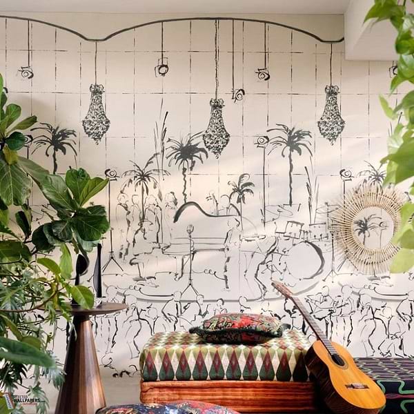 The Club behang-Mind the Gap-Selected Wallpapers-Interiors