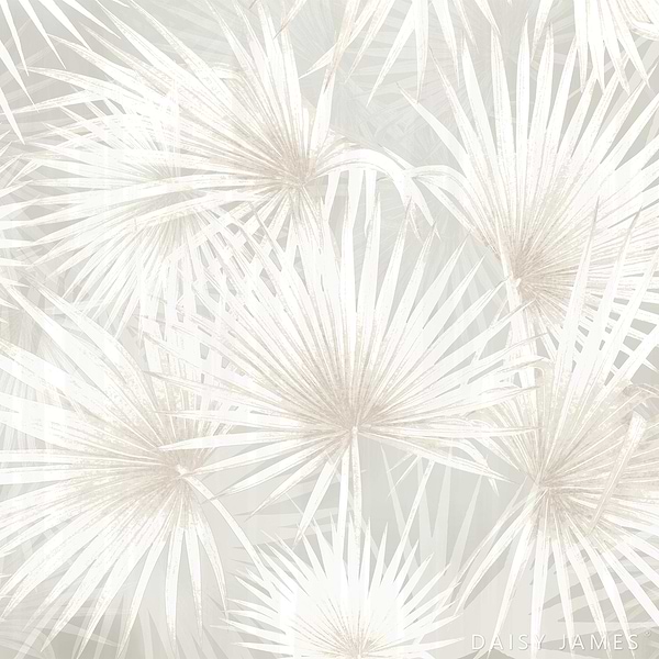 The Folia behang-behang-Daisy James-White-Vinyl-M2-Selected Wallpapers & Interiors