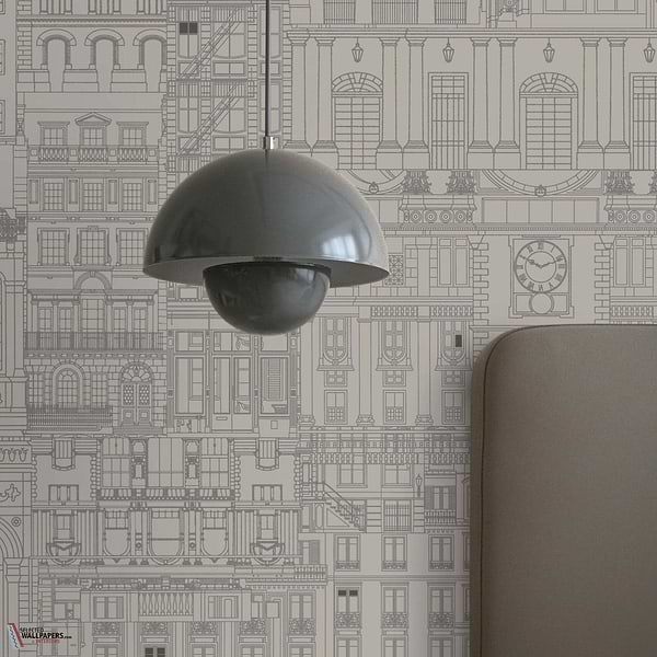 The Grid wallpaper-Daisy James-Selected Wallpapers-Interiors
