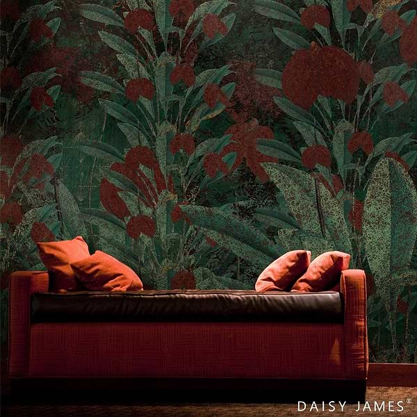 The Jungle behang-behang-Daisy James-Selected Wallpapers & Interiors