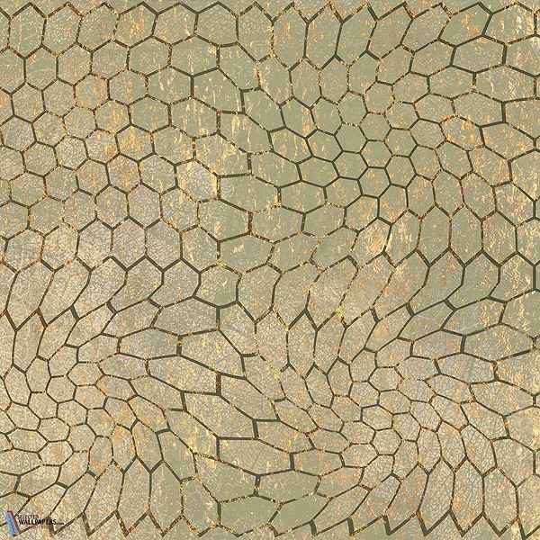 The Lime and Gold behang-behang-Daisy James-Original-Vinyl-M2-Selected Wallpapers &amp; Interiors