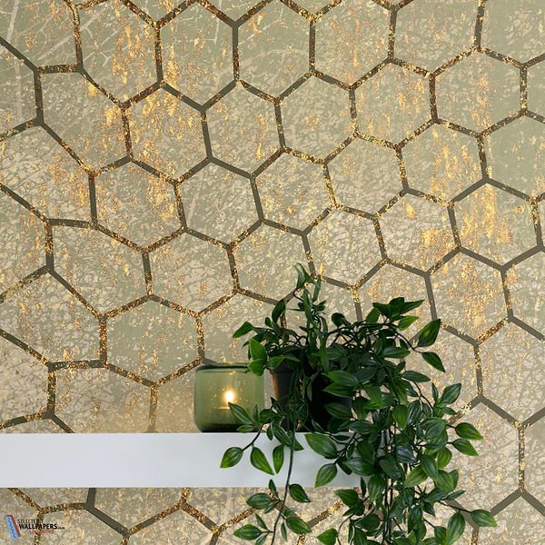 The Lime and Gold behang-behang-Daisy James-Selected Wallpapers &amp; Interiors