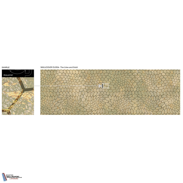 The Lime and Gold behang-behang-Daisy James-Selected Wallpapers &amp; Interiors