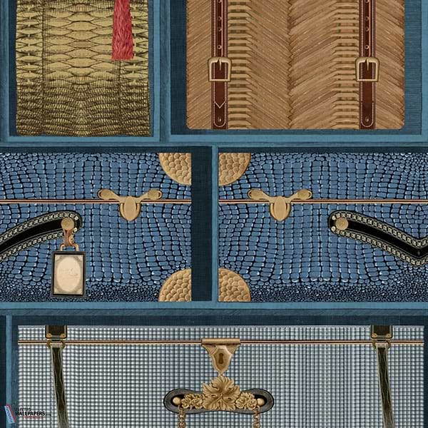 The Luggage Car-behang-Tapete-Mind the Gap-Blue-Rol-WP20781-Selected Wallpapers