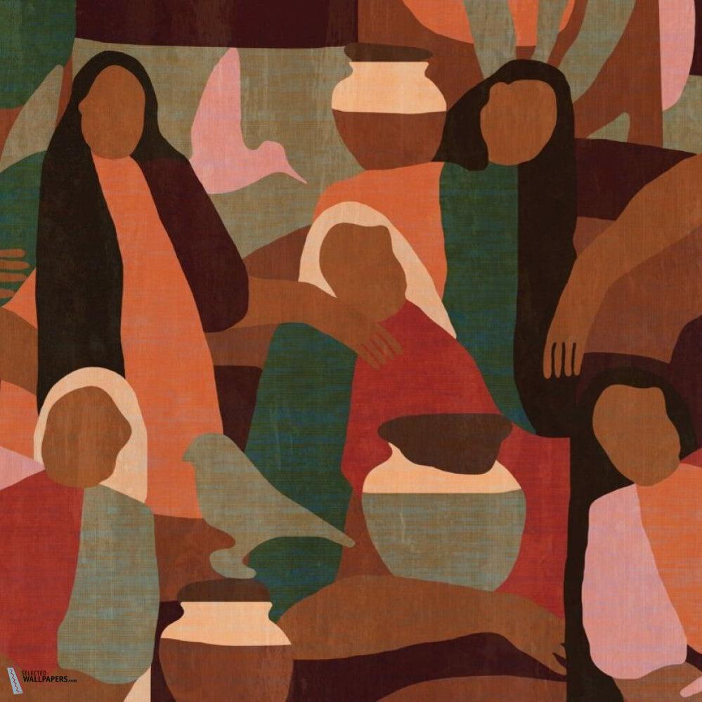 The Nyssa behang-Daisy James-Vinyl-M2-Selected Wallpapers-Interiors