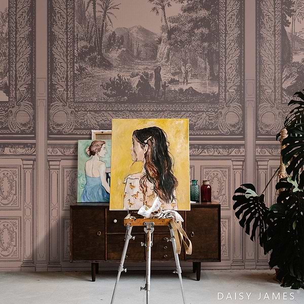 The Panel behang-behang-Daisy James-Selected Wallpapers &amp; Interiors