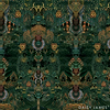 The Poppy behang-Behang-Daisy James-Green-Vinyl-M2-Selected Wallpapers &amp; Interiors