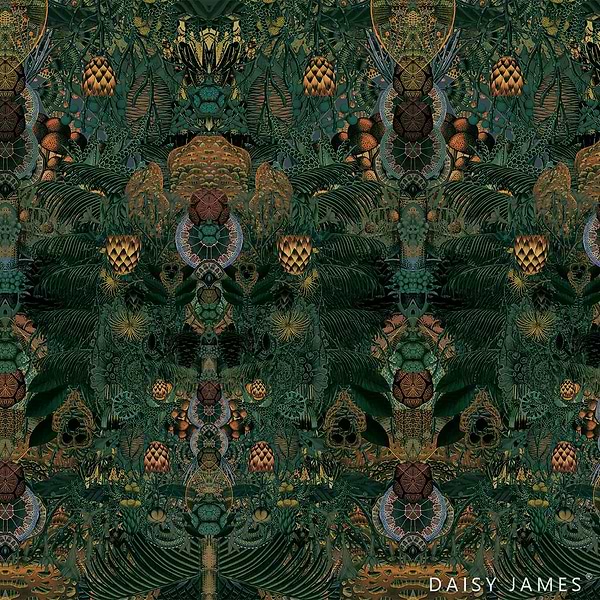 The Poppy behang-Behang-Daisy James-Green-Vinyl-M2-Selected Wallpapers & Interiors