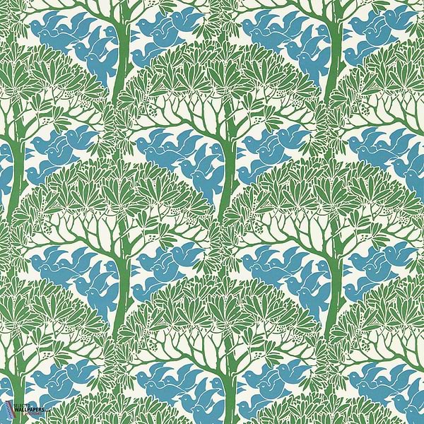 The Savaric-behang-tapete-wallpaper-Morris & Co-Garden Green-Rol-Selected-Wallpapers-Interiors