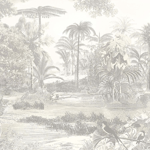 The Shade White behang-behang-Daisy James-White-Vinyl-M2-Selected Wallpapers &amp; Interiors