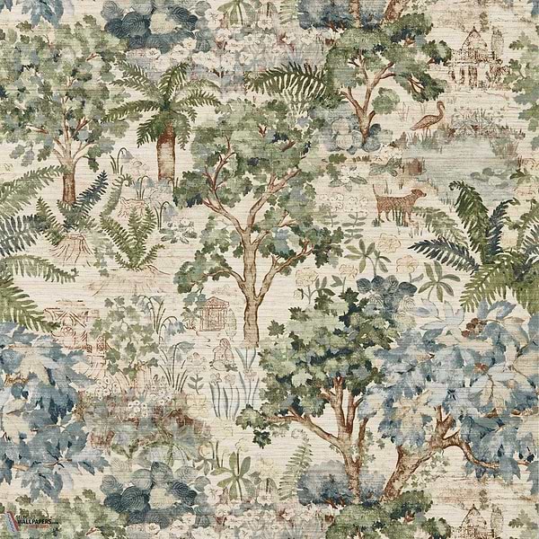 The stumpery behang-Sanderson-Fern-Rol-Selected Wallpapers-Interiors
