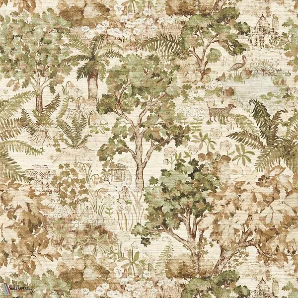 The stumpery behang-Sanderson-Lichen-Rol-Selected Wallpapers-Interiors