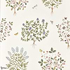 Thyme walk behang-Sanderson-Damson & Quince-Rol-Selected Wallpapers-Interiors