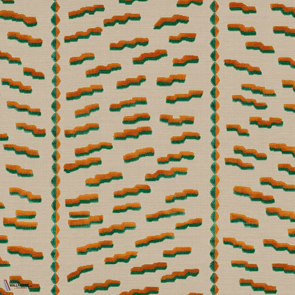 Tiger Beat stof-Dedar-Papaya-Meter (M1)-Selected-Wallpapers-Interiors