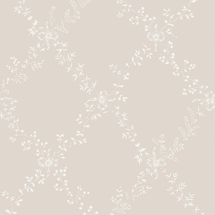 Toile Trellis-Behang-Tapete-Farrow & Ball-Skimming Stone-Rol-BP620-Selected Wallpapers