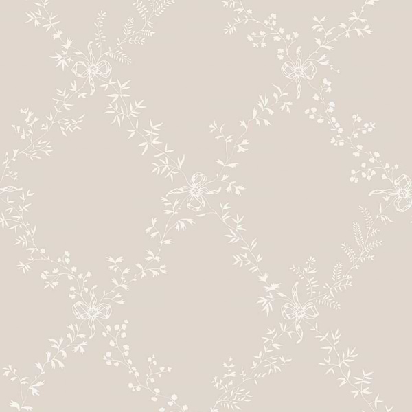 Toile Trellis-Behang-Tapete-Farrow & Ball-Skimming Stone-Rol-BP620-Selected Wallpapers
