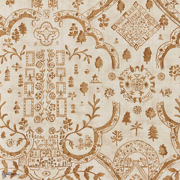 Topiary view behang-Sanderson-Muntjac-Rol-Selected Wallpapers-Interiors