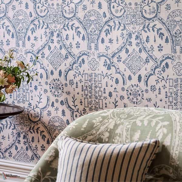 Topiary view behang-Sanderson-Selected Wallpapers-Interiors