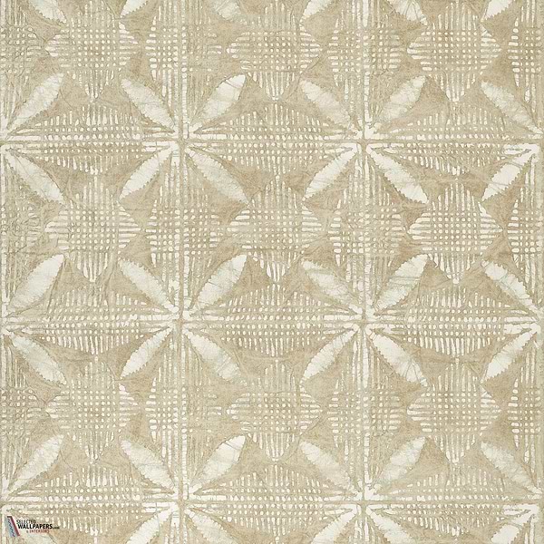 Tortuga batik behang-Thibaut-Beige-Rol-Selected Wallpapers-Interiors