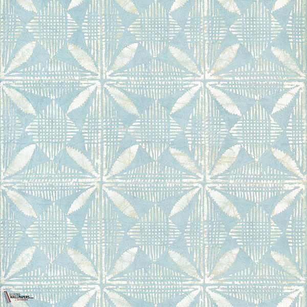 Tortuga batik behang-Thibaut-Light blue-Rol-Selected Wallpapers-Interiors