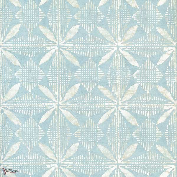 Tortuga batik behang-Thibaut-Light blue-Rol-Selected Wallpapers-Interiors