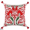 Transylvanian Suzani Kussen-Kussen-Mind the Gap-Kissen-Cushion-Green & Red-50 x 50 cm-Selected Interiors