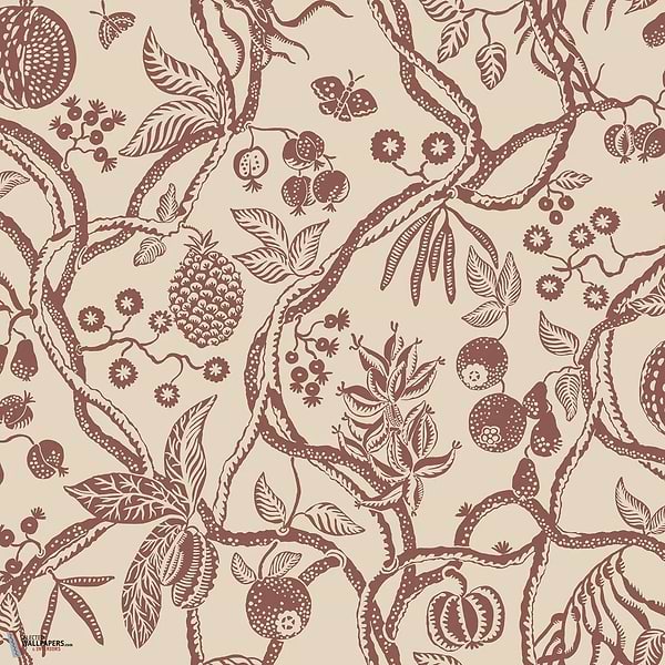 Tree of Life behang-Sandberg-Burgundy-Rol-Selected Wallpapers-Interiors